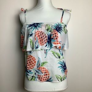 Keds Women’s Sleeveless Floral Blouse Medium